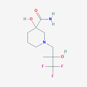 3-Hydroxy-1-(3,3,3-trifluoro-2-hydroxy-2-methylpropyl)piperidine-3-carboxamide