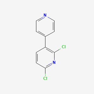 molecular formula C10H6Cl2N2 B13118853 2,6-Dichloro-3,4'-bipyridine 