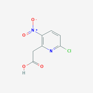 2-(6-chloro-3-nitropyridin-2-yl)acetic acid