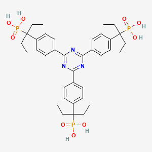 3-[4-[4,6-Bis[4-(3-phosphonopentan-3-yl)phenyl]-1,3,5-triazin-2-yl]phenyl]pentan-3-ylphosphonic acid