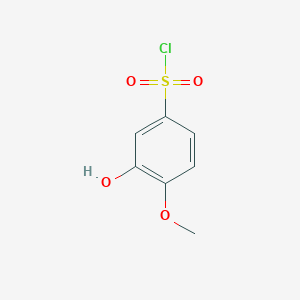 3-Hydroxy-4-methoxybenzene-1-sulfonyl chloride