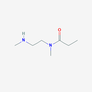 molecular formula C7H16N2O B13118973 N-Methyl-N-[2-(methylamino)ethyl]propanamide CAS No. 626255-73-0