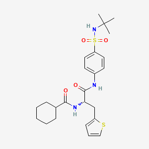 (S)-N-(1-((4-(N-(tert-Butyl)sulfamoyl)phenyl)amino)-1-oxo-3-(thiophen-2-yl)propan-2-yl)cyclohexanecarboxamide