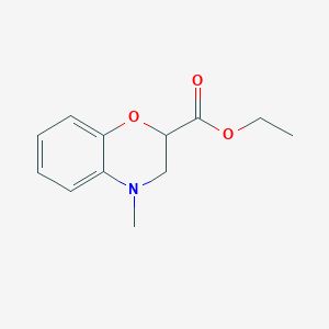 molecular formula C12H15NO3 B1311902 4-甲基-3,4-二氢-2H-1,4-苯并恶嗪-2-羧酸乙酯 CAS No. 54442-28-3