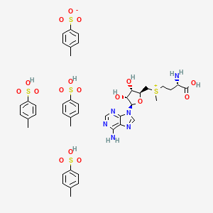 [(3S)-3-amino-3-carboxypropyl]-[[(2S,3S,4R,5R)-5-(6-aminopurin-9-yl)-3,4-dihydroxyoxolan-2-yl]methyl]-methylsulfanium;4-methylbenzenesulfonate;4-methylbenzenesulfonic acid