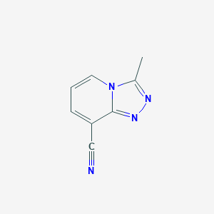 molecular formula C8H6N4 B13119088 3-Methyl-[1,2,4]triazolo[4,3-a]pyridine-8-carbonitrile 