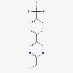 2-(Chloromethyl)-5-(4-(trifluoromethyl)phenyl)pyrimidine