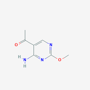 1-(4-Amino-2-methoxypyrimidin-5-yl)ethan-1-one