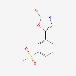 2-Bromo-5-(3-(methylsulfonyl)phenyl)oxazole