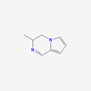 molecular formula C8H10N2 B13119199 3-Methyl-3,4-dihydropyrrolo[1,2-a]pyrazine 