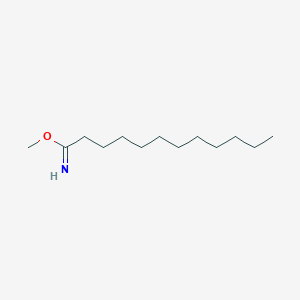 molecular formula C13H27NO B13119206 Methyl dodecanimidate 