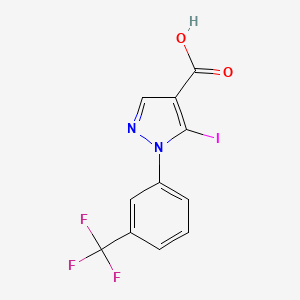 5-Iodo-1-(3-(trifluoromethyl)phenyl)-1H-pyrazole-4-carboxylic acid