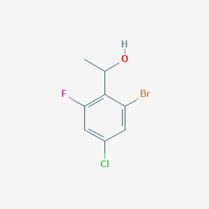 1-(2-Bromo-4-chloro-6-fluorophenyl)ethan-1-ol