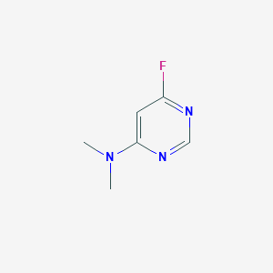 Pyrimidine, 4-fluoro-6-dimethylamino-