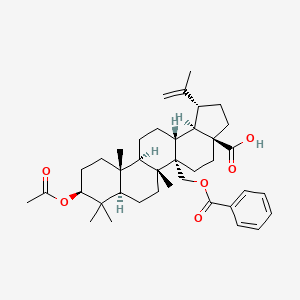 molecular formula C39H54O6 B13119285 Helicteric acid 