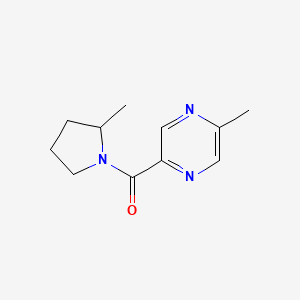 molecular formula C11H15N3O B13119303 (5-Methyl-2-pyrazinyl)(2-methyl-1-pyrrolidinyl)methanone 