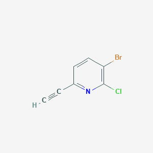 3-Bromo-2-chloro-6-ethynylpyridine