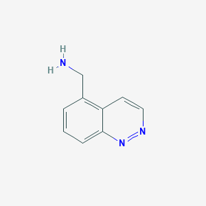 molecular formula C9H9N3 B13119339 Cinnolin-5-ylmethanamine 