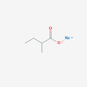 molecular formula C5H9NaO2 B13119364 Sodium 2-methylbutanoate 