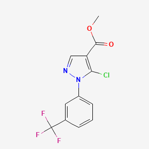 Methyl 5-chloro-1-(3-(trifluoromethyl)phenyl)-1H-pyrazole-4-carboxylate