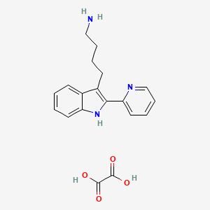 4-[2-(2-pyridinyl)-1H-indol-3-yl]-1-butanamine oxalate