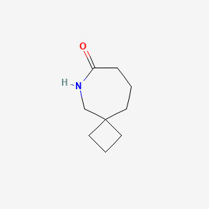 molecular formula C9H15NO B13119416 6-Azaspiro[3.6]decan-7-one 