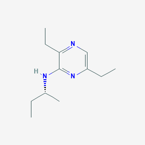 molecular formula C12H21N3 B13119433 (R)-N-(sec-Butyl)-3,6-diethylpyrazin-2-amine 