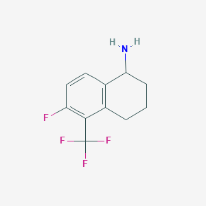 6-Fluoro-5-(trifluoromethyl)-1,2,3,4-tetrahydronaphthalen-1-amine