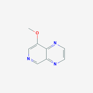 molecular formula C8H7N3O B13119480 8-Methoxypyrido[3,4-b]pyrazine 