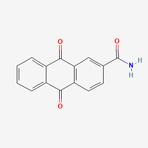 molecular formula C15H9NO3 B13119486 9,10-Dioxo-9,10-dihydroanthracene-2-carboxamide CAS No. 7223-72-5