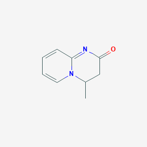 molecular formula C9H10N2O B13119506 4-methyl-3,4-dihydro-2H-pyrido[1,2-a]pyrimidin-2-one 