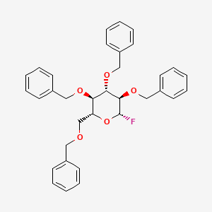 molecular formula C34H35FO5 B1311951 2,3,4,6-Tetra-O-benzyl-beta-D-glucopyranosyl Fluoride CAS No. 78153-79-4