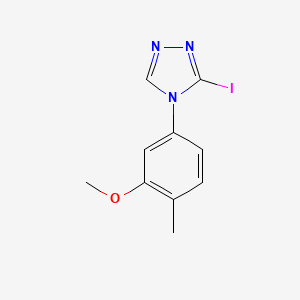 3-Iodo-4-(3-methoxy-4-methylphenyl)-4H-1,2,4-triazole