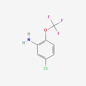 molecular formula C7H5ClF3NO B1311956 5-Chloro-2-(trifluoromethoxy)aniline CAS No. 326-64-7
