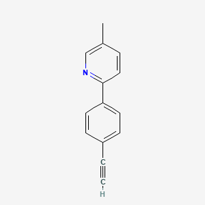 2-(4-Ethynylphenyl)-5-methylpyridine