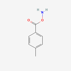 molecular formula C8H9NO2 B13119605 O-(4-Methylbenzoyl)hydroxylamine 