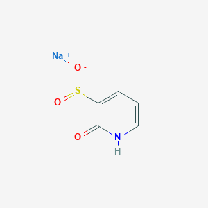 molecular formula C5H4NNaO3S B13119619 Sodium 2-hydroxypyridine-3-sulfinate 