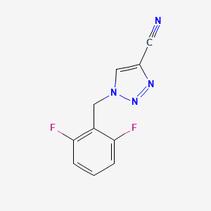 molecular formula C10H6F2N4 B1311962 4-Cyano-1-(2,6-difluorobenzyl)-1H-1,2,3-triazole CAS No. 202003-06-3