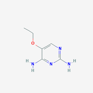 molecular formula C6H10N4O B13119622 5-Ethoxypyrimidine-2,4-diamine 