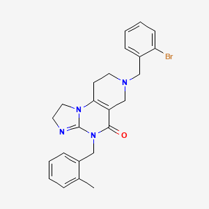 7-(2-Bromobenzyl)-4-(2-methylbenzyl)-1,2,6,7,8,9-hexahydroimidazo[1,2-a]pyrido[3,4-e]pyrimidin-5(4H)-one