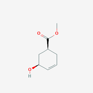 molecular formula C8H12O3 B1311967 cis-Methyl 5-hydroxycyclohex-3-ene-1-carboxylate 