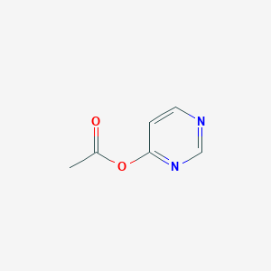 molecular formula C6H6N2O2 B13119685 Pyrimidin-4-yl acetate CAS No. 98197-80-9