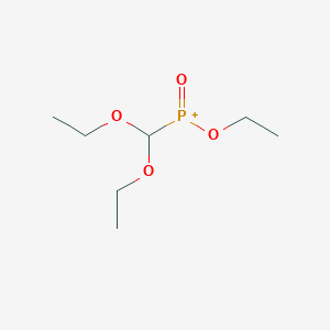 molecular formula C7H16O4P+ B1311971 Ethyl (diethoxymethyl)phosphinate CAS No. 65600-74-0