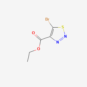 molecular formula C5H5BrN2O2S B1311973 Ethyl 5-bromo-1,2,3-thiadiazole-4-carboxylate CAS No. 6439-91-4