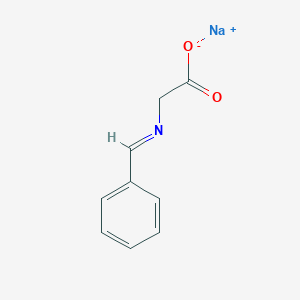 molecular formula C9H8NNaO2 B13119741 Sodium(E)-2-(benzylideneamino)acetate 