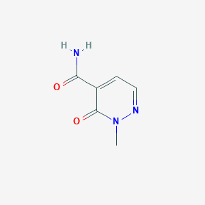 molecular formula C6H7N3O2 B13119764 2-Methyl-3-oxo-2,3-dihydropyridazine-4-carboxamide 