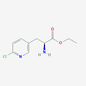 Ethyl (S)-2-amino-3-(6-chloropyridin-3-yl)propanoate