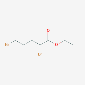 molecular formula C7H12Br2O2 B1311980 Ethyl 2,5-dibromopentanoate CAS No. 29823-16-3