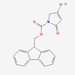 9H-fluoren-9-ylmethyl 3-hydroxy-5-oxo-2H-pyrrole-1-carboxylate