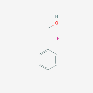 molecular formula C9H11FO B13119834 2-Fluoro-2-phenylpropan-1-ol 